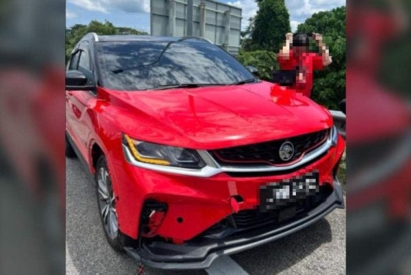 நெடுஞ்சாலையில் நிகழ்ந்த கோர விபத்து: 7 மீட்டர் உயரத்திலிருந்து குதித்த முதியவர் பலி