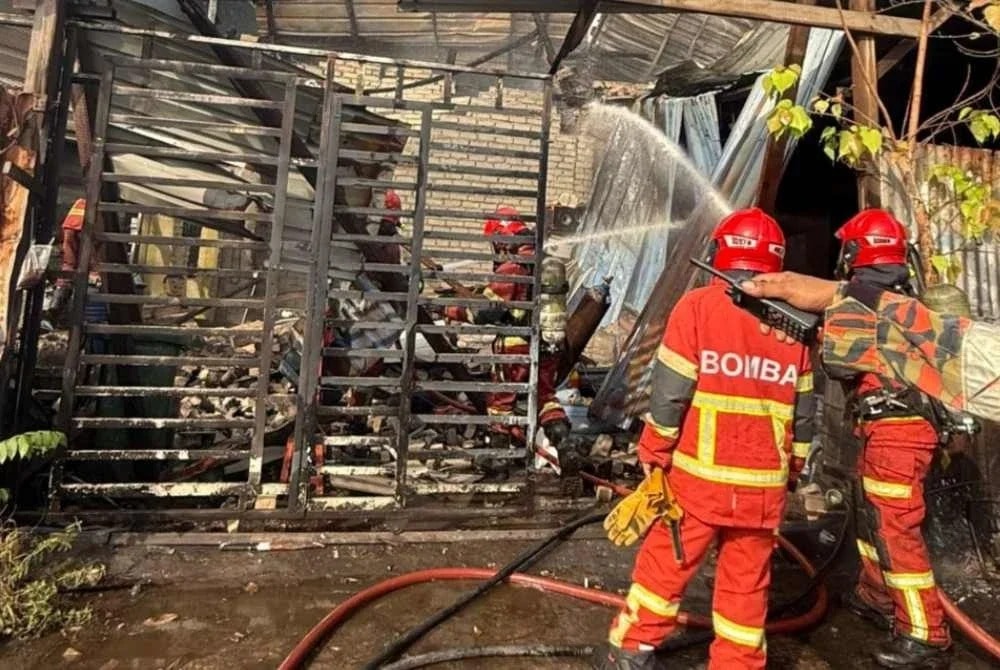 லாரி பட்டறை தீ விபத்து: 68 வயது முதியவர் படுகாயம்