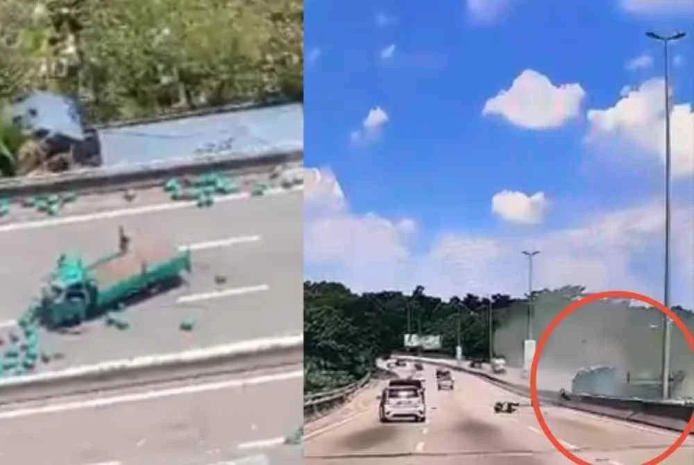 சில்க் நெடுஞ்சாலையில் கியஸ் கலன் லாரி விபத்து: உரிமம் இல்லாத வெளிநாட்டவர் ஓட்டியது அம்பலம்