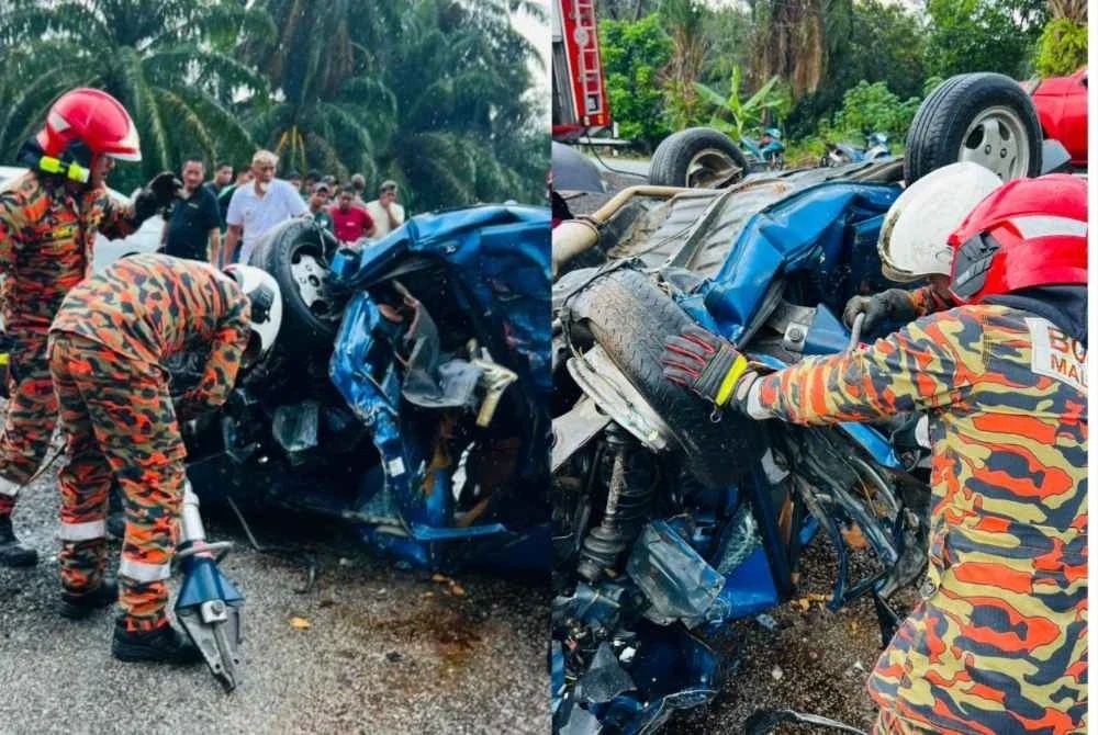 சுங்கை பெசாரில் கார் விபத்து: கணவன் பலி; மனைவி படுகாயம்