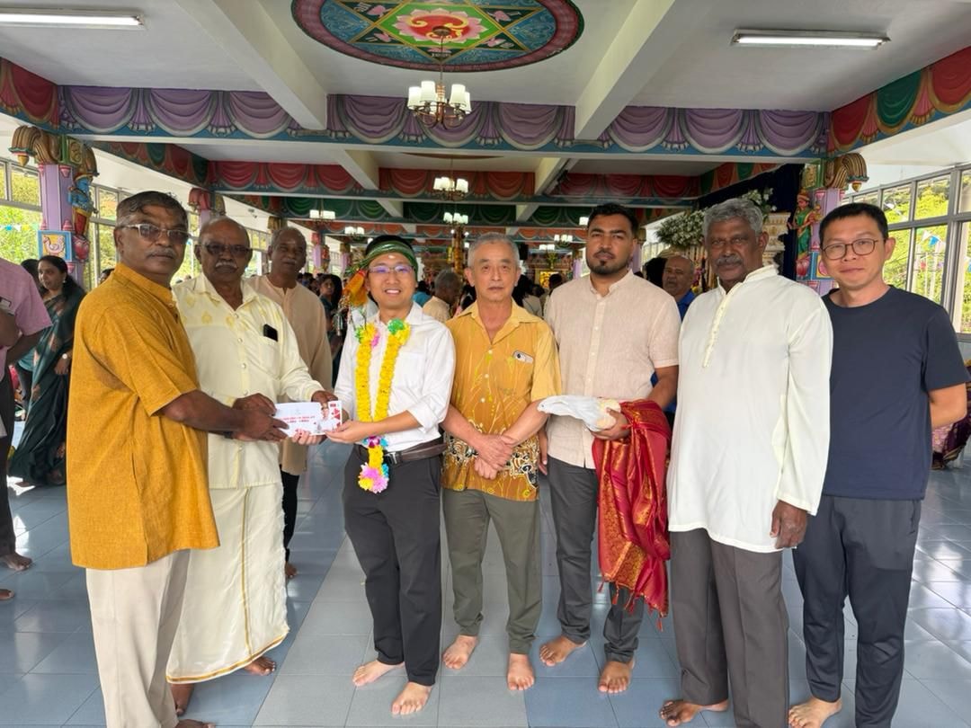 ஸ்ரீ தெண்டாயுதபாணி சுவாமி கோயிலுக்கு KPKT-யிடமிருந்து பராமரிப்பு ஒதுக்கீடாக சுமார் RM100,000 கிடைத்துள்ளது.