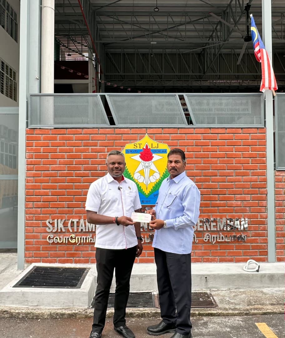 சிரம்பான் லோரொங் ஜாவா தமிழ்ப்பள்ளி புதிய கேன்டீன் கட்டுமானம்: லீ அறவாரியம் 2 லட்சம் நிதியுதவி