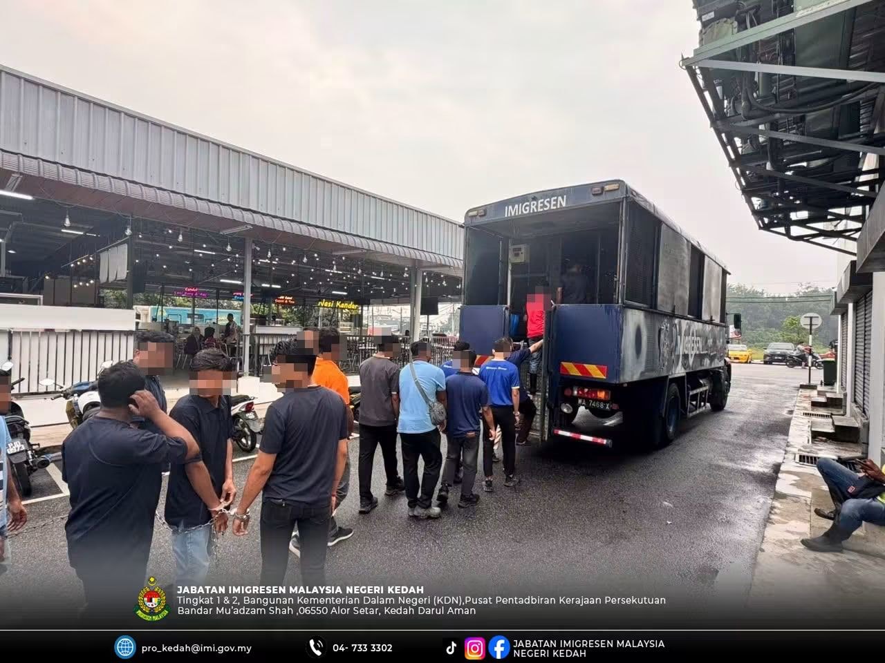 கூலிமில் குடிநுழைவுத்துறை அதிரடி – 55 சட்டவிரோத குடியேறிகள் கைது